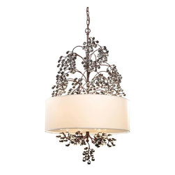 Elk Lighting Winterberry 4-Light Pendelier in Antique Dark wood - Wall Sconces