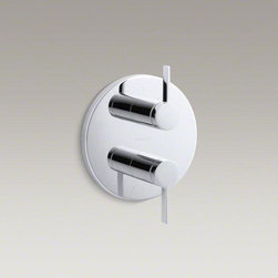KOHLER Polished Chrome Stillness&reg; Valve Trim With Lever Handles - Showerheads And Body Sprays