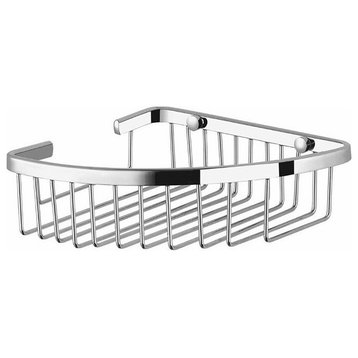 Chrome Corner Wall Mounted Wire Shower Basket