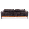 Chiavari Antique Leather Sofa - Black