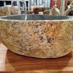 Andesite Stone Vessel Sink - Bathroom Sinks