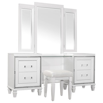 Ohana Bedroom Collection, Vanity Dresser With Mirror
