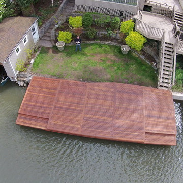 Lake Oswego Dock and new sea wall
