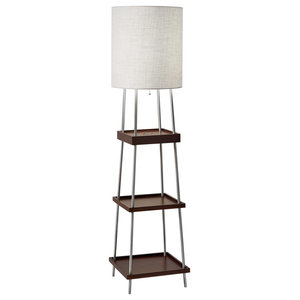 adesso harrison shelf floor lamp