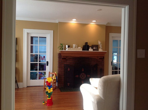 Awkward living room, need help with furniture and artwork placement