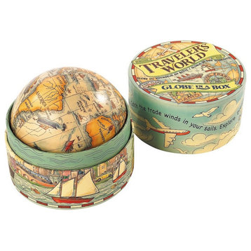 Authentic Models Traveler's World Globe, Box