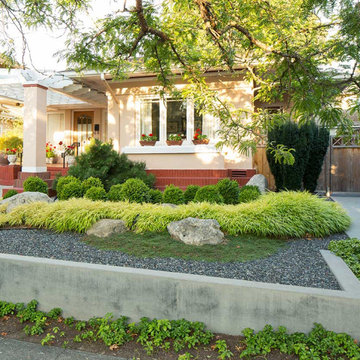 East meets West, a classic bungalow is nestled in a Japanese infused garden