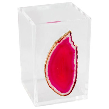 Agate Acrylic Storage Cup, Pink
