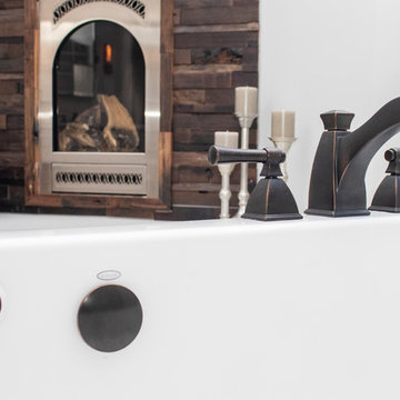 Rustic Elegance Master Bathroom Suite