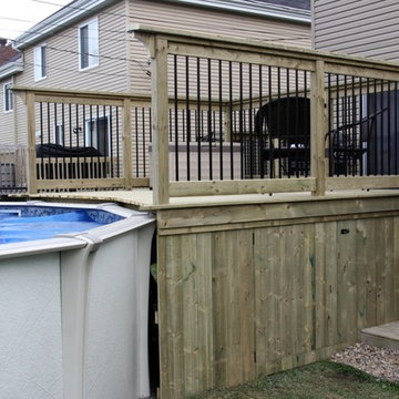 Elegant Above Ground Pool Deck