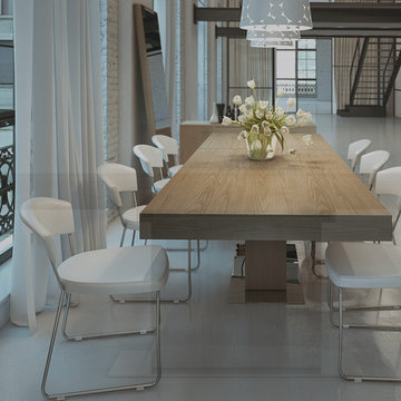 Modloft Astor Table and Delancy Dining Chairs