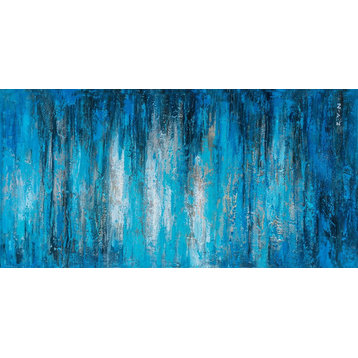 "A Sea of Blue" Hand Painted Canvas Abstract Artwork, Fine Art, Modern Artwork