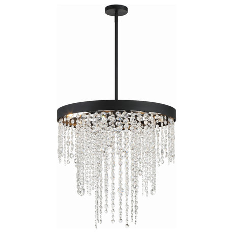 Winham 6-Light Black Forged Chandelier