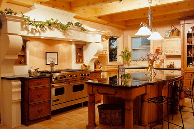 Elegant kitchen photo in London