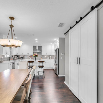 Pantry Barn Doors & Farmhouse Dining Table