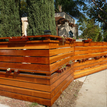 Long Beach Succulent Fence