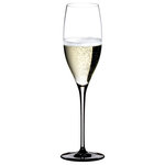 Riedel - Riedel Sommeliers Black Tie Vintage Champagne Glass - The SOMMELIERS BLACK TIE Wine glasses are highlighted by a tall black stem or base and is executed in lead crystal, mouth blown in Austria. One of our most exciting collections. Recommended for: Cava, Champagne, Cuvée Prestige, Prosecco, Rosé Champagne, Sekt, Sparkling wine, Vintage Champagne