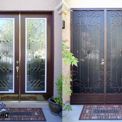 Athena - Security Door Before & After - Front Doors