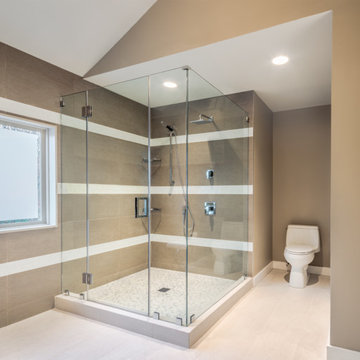 Contemporary Bathroom by Assurance Construction LLC in South New Jersey