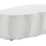 Sunset West - Tree Trunk Coffee Table - Complete your setting with a unique end table in our lightweight glass fiber reinforced concrete end tables. Featuring alluring silhouettes, these accent tables add interest to any space, indoors or out.