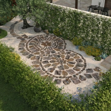 terrazza con giardino resiliente