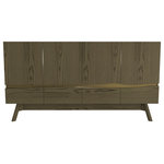 Maria Yee - Rhine 67" Sideboard, Finish: Fog, Brass - Please refer to secondary image for color variation listed.