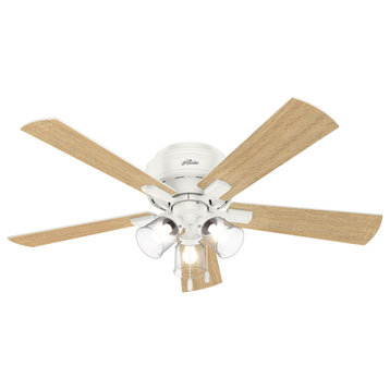 Crestfield 3 Light 52" Indoor Ceiling Fan, Fresh White