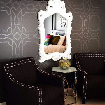 Stencil Projects using the Contempo Trellis Wall Stencil