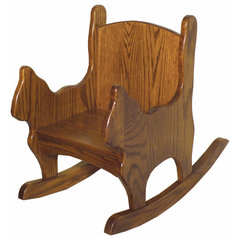 Amish Made Oak Flat Seat Child s Rocking Horse Traditional Kids Chairs by Furniture Barn USA Houzz