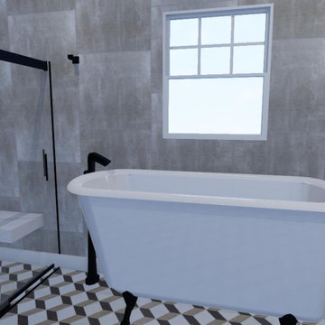 Oak Island Guest Bathroom Redesign