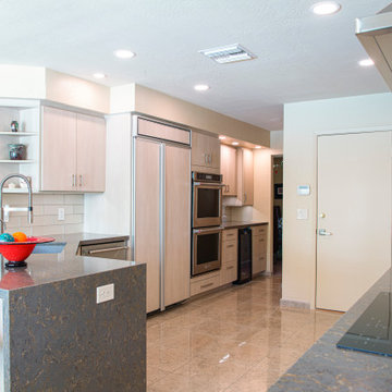 Modern Kitchen Remodel after a flood