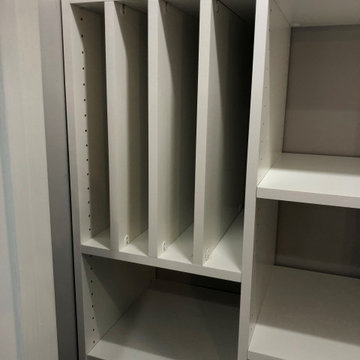 Pantry with Scoop Drawers and Sheet Pan Storage