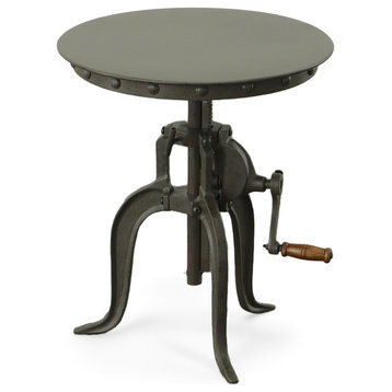 Adjustable Height Crank Table, Industrial