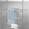 iDesign York Over-the-Shower-Door Towel Rack, Split Bronze