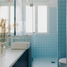 6 nouvelles petites salles de bains usent des petits carreaux