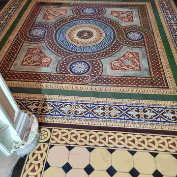 Historically Important Victorian Hallway Floor Restored in Handbridge Chester