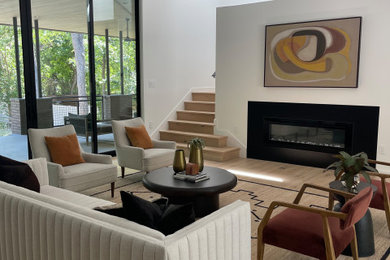 Example of a living room design in Austin