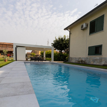 Villa SM | Realizzazione nuova piscina esterna con portico