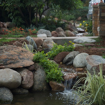 Ponds and waterfalls