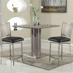 Carina 3 PC Counter Height Set | Gray Wash - Bar Stools And Counter Stools