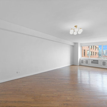 Living room remodel in a three bedroom renovation