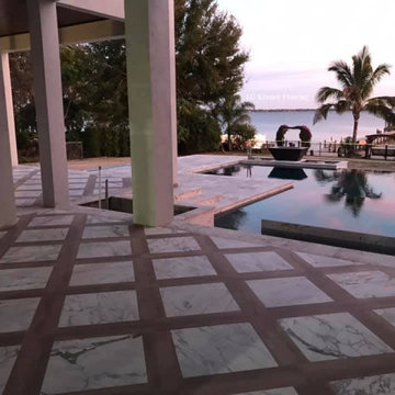 Custom Home | Entertainment & Pool Area | Tile & Wood