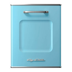 Big Chill Retro Dishwasher Panel- Beach Blue - Dishwashers