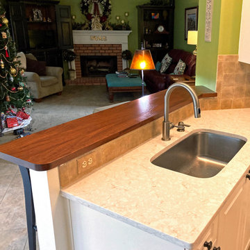 Brazilian Cherry (Jatoba) Wide Plank (Face Grain) Countertop