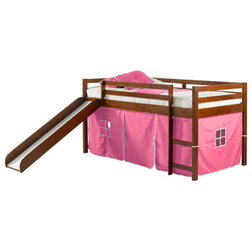 Tent Bed Espresso W/Pink Tent Kit