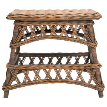Destiny Wicker Accent Table, Natural