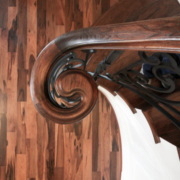 Project #74 | Circular Staircase with Hand-Forged Metal Panels