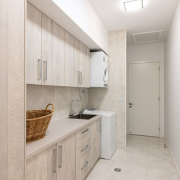 Modern Sophistication in Sandgate Kitchen and Laundry