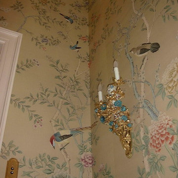 Hand painted wallpaper showroom