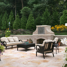 outdoor fireplace